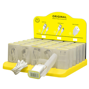 Boîte d'emballage en gros personnalisée, prise EU, chargeur de téléphone portable USB 2A, ensemble de câbles, spécial pour les magasins - Product Image 5