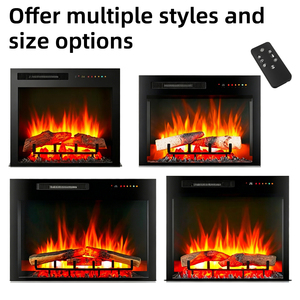 <span class=keywords><strong>Chimenea</strong></span> eléctrica lineal empotrada 3D con efecto de llama, control remoto, calefactor para hotel, hogar, interior, con soporte para TV y leños. - Product Image 2
