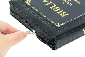 Professional Custom Christian Biblia King James Version Bible Book Printing With Zipper