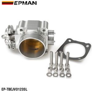 EPMAN 70mm Racing Billet corpo farfallato in alluminio per mitMitsubishi Lancer EVO 1 <span class=keywords><strong>2</strong></span> 3 4 g63 collettore di aspirazione argento EP-TBEJVO123SL - Product Image 6