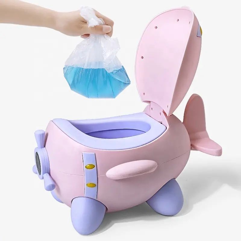 High Quality Portable Soft Plastic Potty Toilet for Kids and Toddlers for Car Camping and Baby Training