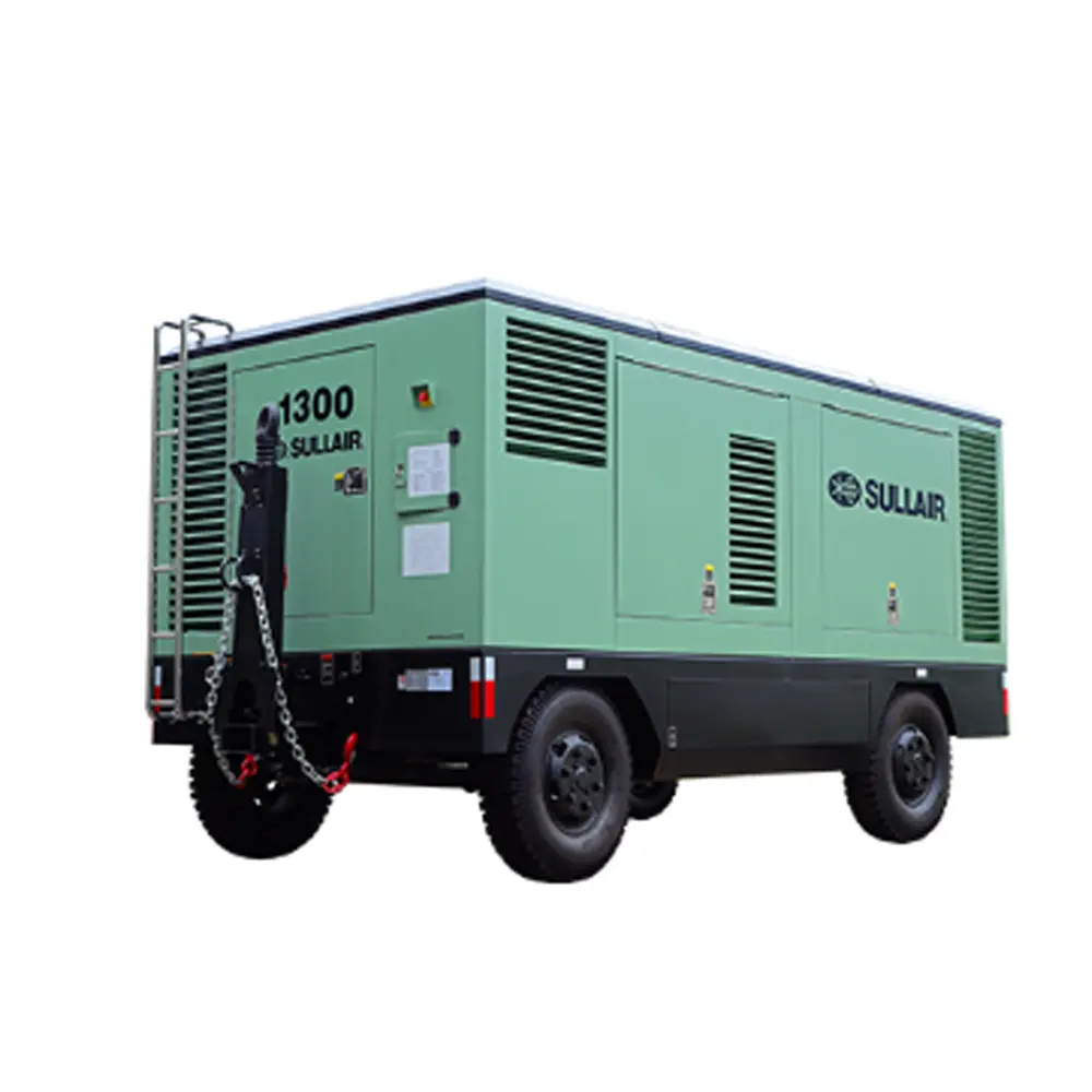 Sekrup 900cfm 1300cfm Sulair 750CFM Atex Tersertifikasi Tahan Ledakan Kompresor Udara Diesel untuk Platform Lepas Pantai