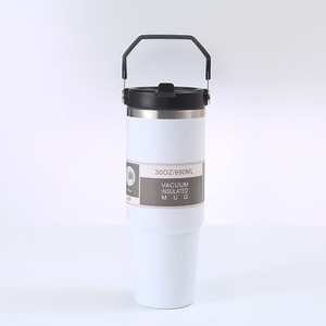 SilverJet Stainless Steel Tumbler 30oz Vacuum Insulated With Handle And Lid For Outdoor Sports Gym Office Use - Product Image 3