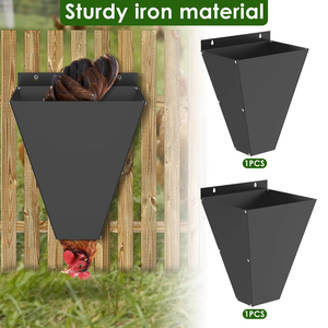 Cono de sujeción de pollos de hierro reutilizable, equipo práctico para el procesamiento y sacrificio de aves en granjas - Product Image 2