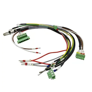 Özel yeşil 2 3 4 5 6 7 8 9 10 Pin vida terminali fiş kablolu konnektör 5.08mm Terminal bloğu konnektör kablo tesisatı
