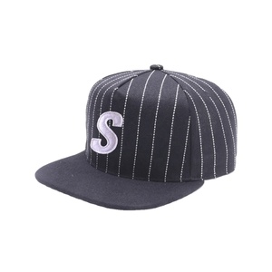 Custom Design Woolen Brim 2 Tone 5 Panel Acrylic Pinstripe Snapback Hat High Quality Adjustable Snapback <b>Cap</b> - Product Image 2
