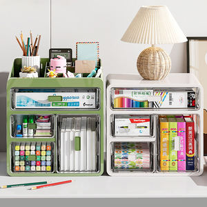 Organizador de Maquillaje de Escritorio Proins al por Mayor con 4 Cajones, Estuche de Exhibición de Cosméticos, Caja de Almacenamiento, Contenedor de Plástico para el Hogar y la Oficina - Product Image 6