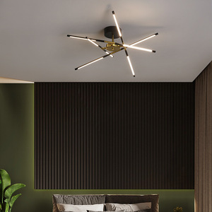 Lampadario Moderno in Ferro con LED per Soggiorno, Sala da Pranzo, Cucina, Camera da Letto in Stile Nordico Dorato, Decorazione Domestica APCITL, Lampada a Sospensione da Soffitto - Product Image 3