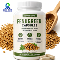 Capsules de graines de fenugrec végétaliennes non-OGM à base de plantes pour le soutien métabolique quotidien, fabriquées en usine OEM