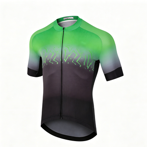 Blouse de cyclisme personnalisée haute visibilité avec bord coupe-vent et maille à séchage rapide pour les trajets urbains et le VTT - Product Image 3