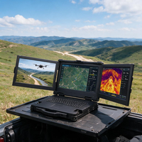 AICSHTER AIC-K173-FK Portátil Robusto de 17.3 Pulgadas para Estación Terrestre de UAV, I7-11390H, GPU de 4GB, IP65 Resistente al Agua y al Polvo, Nuevo, UE