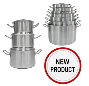 03 stile diverse capacità attrezzature da cucina Hotel pentole in acciaio inox Set pentola calda e pentola con manico - Product Image 4