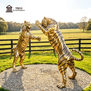 Escultura <span class=keywords><strong>de</strong></span> <span class=keywords><strong>Tigre</strong></span> Chino <span class=keywords><strong>de</strong></span> Bronce Personalizada TREVI |   Estatua Realista <span class=keywords><strong>de</strong></span> Tigres en Combate para Exteriores, Ideal para Villas y Parques - Product Image 3