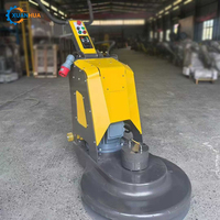 Machine automatique de polissage et de meulage de sols robuste avec moteur de 15 kW, système d'aspiration pour béton, 380V, faible coût d'entretien