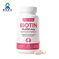 Complément alimentaire à base de plantes pour la vitalité métabolique, la beauté et le bien-être, sans OGM, certifié GMP, capsules de biotine, marque privée