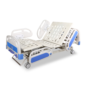 HOCHEY MEDICAL <span class=keywords><strong>Lit</strong></span> médical manuel avec barrières de sécurité en ABS doté de trois fonctions, à <span class=keywords><strong>un</strong></span> <span class=keywords><strong>prix</strong></span> abordable. - Product Image 2