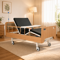 Plateau de lit d'hôpital réglable et rembourré avec porte-collation et porte-boisson pour personnes âgées, pour chambre de résident en maison de retraite