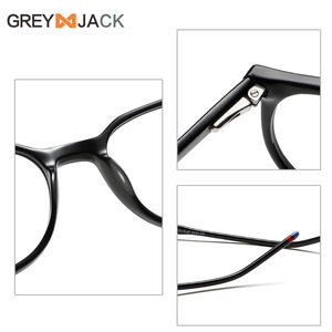 Gafas de Montura Redonda Transfronterizas de Acetato y Metal, Montura Completa, Anti-UV, Unisex para Hombre y Mujer, Fabricadas en Taizhou, Número de Pieza AC1010 - Product Image 5