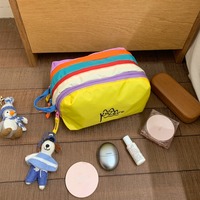 Sac de maquillage multi-compartiments en nylon Ripstop, organiseur de toilette imperméable, trousse de beauté, trousse de voyage pour cosmétiques, en stock