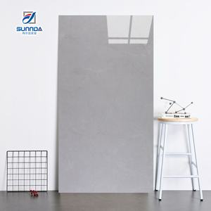 <span class=keywords><strong>Carrelage</strong></span> de Sol Carré en Porcelaine Céramique Marbre <span class=keywords><strong>Blanc</strong></span> Gris Émaillé Poli, 80x80 / 60x120cm, pour Salon - Product Image 6