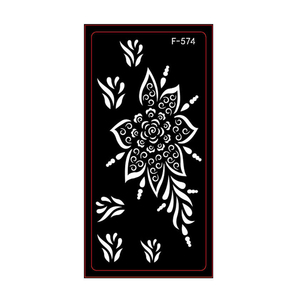 Tay ngón tay Henna stencils rỗng sexy hoa hình xăm tạm thời cánh tay chân ngực nghệ thuật hình xăm Sticker an ninh hình xăm Sticker - Product Image 2