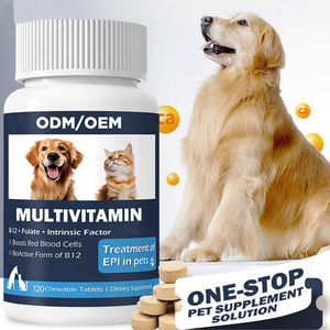 Multivitamines fournissant des vitamines et minéraux essentiels avec des probiotiques et des oméga en comprimés pour chiens, compléments alimentaires pour animaux de compagnie, livraison rapide - Product Image 1