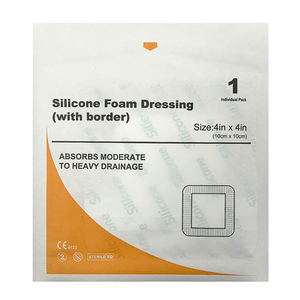 Carbou 10x10cm không thấm nước vết thương băng dính chăm sóc Silicone bọt Hydrogel vô trùng vết thương mặc quần áo - Product Image 6