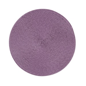 Set di 6 tovagliette rotonde Excelsa 36x36 cm in plastica lilla - Product Image 1