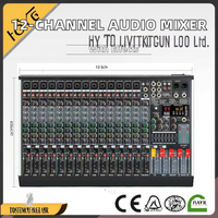 Console de mixage audio USB Bluetooth avec 99 effets DSP, matériau métallique pour les événements scéniques