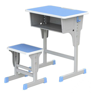 <span class=keywords><strong>Precio</strong></span> de Fábrica, Conjunto de Silla y Escritorio Escolar Individual Moderno, Cómodo y Duradero, Altura Ajustable, Marco Metálico, Tablero de Madera, para Oficina en Casa - Product Image 2