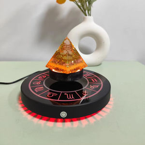 Base de exhibición magnética levitante HCNT con luces de colores de símbolos de estrellas, rotación de 360 grados, soporta 300G-350G - Product Image 4