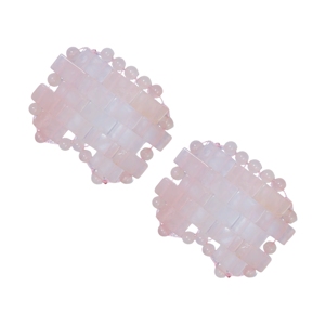 Multi Shape Natural 100% Rose Quartz <b>Eye</b> Pad Massage Anti Puffiness Jade <b>Eye</b> <b>Mask</b> - Product Image 4