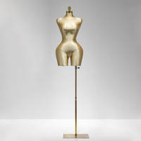 Maniquí de Plástico BBL de Medio Cuerpo, Modelo Europeo Americano para Exhibición de Ropa en Tiendas, Soporte para Ropa Interior Femenina, Maniquí de Talla Grande