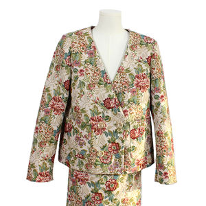 <span class=keywords><strong>Manteau</strong></span> et costume pour femmes en tapisserie tissée jacquard de conception rétro à haute densité les plus populaires avec fabricant professionnel - Product Image 1