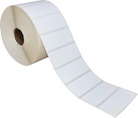 Étiquettes d'expédition thermiques blanches vierges de taille personnalisée, rouleau d'étiquettes à code-barres, étiquettes en papier