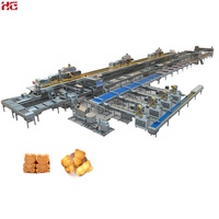 Machine automatique HG pour la fabrication de gâteaux donuts, ligne de cuisson de gâteaux donuts avec système de dépose servo pour usine alimentaire