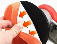 Disque de polissage OEM en mousse, ondulé ou plat, avec support Velcro, de 3 à 7 pouces, pour l'esthétique automobile et le polissage de véhicules