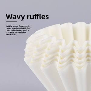 Filtro per Caffè Monouso Ecologico di Grado Alimentare con Fondo Piatto e Manico Ergonomico per Uso in Caffetteria - Product Image 2