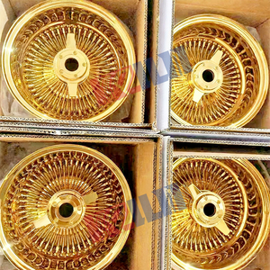 ล้อแม็กซ์ 13 นิ้ว 13x7 <span class=keywords><strong>Rev</strong></span> 100 ซี่ลวด 5x114.3 สีทอง - Product Image 2