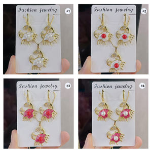 Ht0001 Oceanic Creature 18K Gold <span class=keywords><strong>Crab</strong></span> Set Sieraden, Oorbellen, Hanger, Ketting Charme Sieraden Voor Dames Om Te Dragen. - Product Image 6