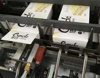 Machine automatique de mise en carton de biscuits, de gâteaux et de pâtisseries, ligne d'emballage en boîte avec robot de palettisation automatique