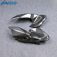 AKOSO 3K fibre de carbone sèche moto avant réservoir de carburant panneaux latéraux plaque carénage pour Kawasaki Z900 2020 2021 2022 2023 2024