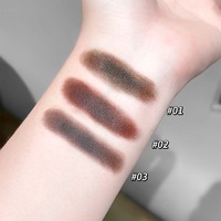 CAPPUVINI Fard à paupières monochrome Texture douce et crémeuse Effet mat Eyeliner longue tenue Maquillage des yeux naturel et velouté pour filles