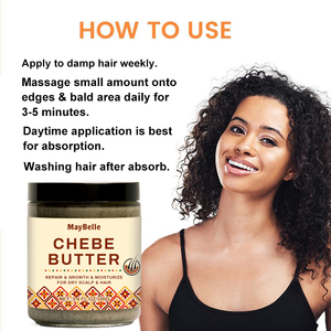 Tratamiento para la pérdida de cabello de etiqueta privada Ingredientes naturales Mantequilla Chebe para el crecimiento del cabello Evita la rotura de las puntas abiertas - Product Image 5
