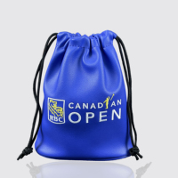 Sac d'accessoires de golf avec logo personnalisé sac de support de balle de golf portable pochette de t-shirt de golf en cuir PU