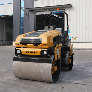 Doppelte vibrierende Mini-Straßen walze Verdichter FYL-1400 Straßen walzen zum Verkauf - Product Image 3