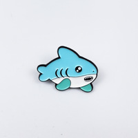 Broche en émail animaux marins de dessin animé Sauvez les baleines Écusson écologique Requin Tortue Dauphin Éléphant marin pour sac à dos et vêtements