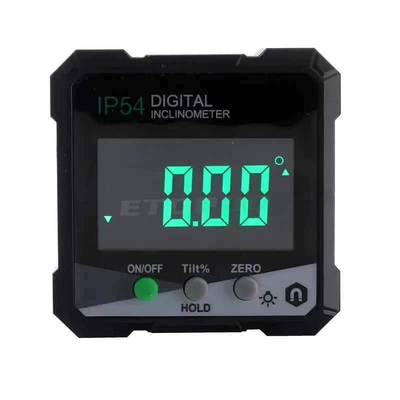 多機能デジタル傾斜計角度測定レーザー定規デュアルレーザーデジタル液晶分度器傾斜計レベルボックス