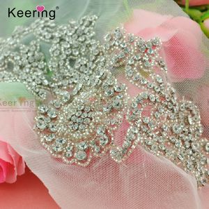 Apliques bordados de diamantes de imitación de cristal de fantasía 3D para ropa y vestidos de novia parche africano 3D - Product Image 2