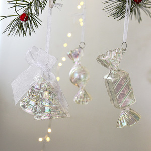 Luxury Crystal Clear Acrylic Christmas Ornaments Shatterproof Transparent <b>Xmas</b> Hanging Pendant Bauble Boutique Holiday Gifts - Product Image 4